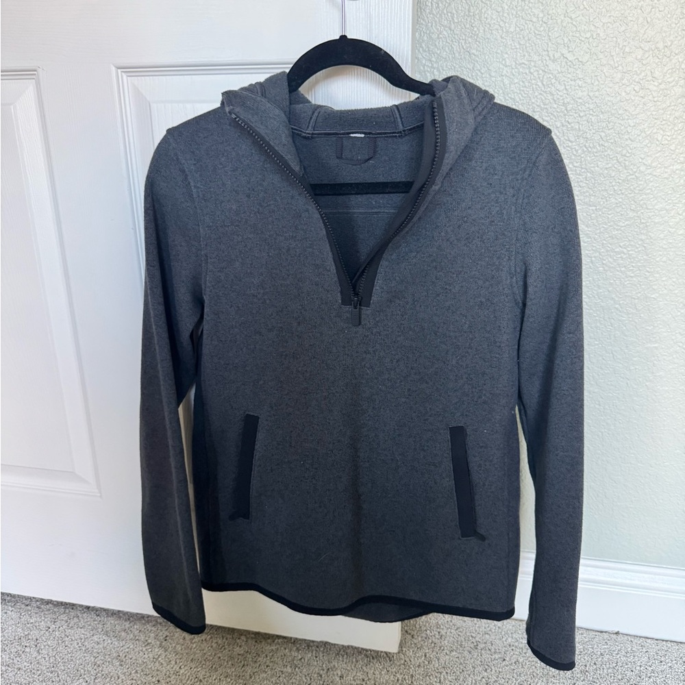 Women’s Gray Half-Zip Hoodie